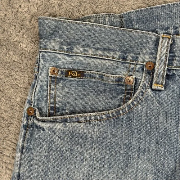 Polo Ralph Lauren Varick Slim Straight Jeans Mens 36x29* Blue Denim - Picture 3 of 12